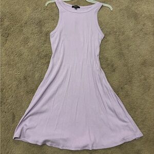Ambiance Light Purple Sleeveless Mini Dress